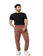 KEDY Men's Jogger (Wood Brown) – Casual Comfort with Rustic Style
