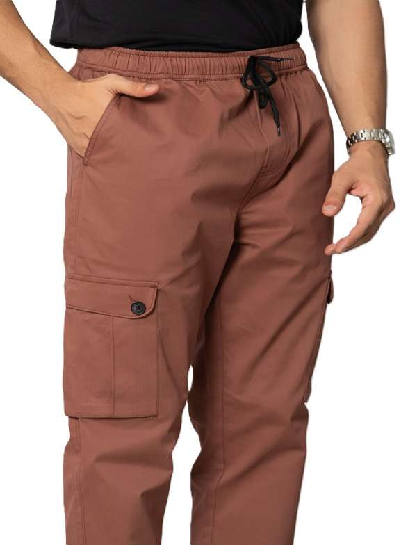 KEDY Men's Jogger (Wood Brown) – Casual Comfort with Rustic Style