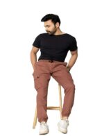 KEDY Men's Jogger (Wood Brown) – Casual Comfort with Rustic Style