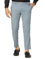KEDY Men's Normal-Waist Trousers (Light Sky Blue) - Soft and Casual Flex Fit