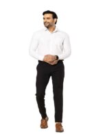 KEDY Men's Gurkha Trousers (24002 Black) - Classic Adjustable Waist Comfort