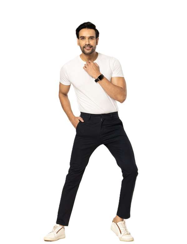 KEDY Men's Chinos (Rich Black) - Polished and Formal Look