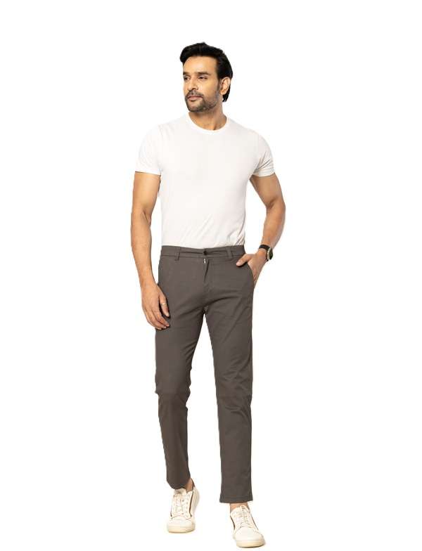 KEDY Men's Chinos (Dark Grey) - Modern Tailored Look