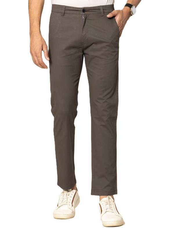 KEDY Men's Chinos (Dark Grey) - Modern Tailored Look