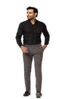 KEDY Men's Gurkha Trousers (24003 Dark Grey) - Stretchable Comfort for Modern Style