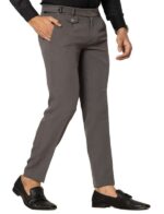 KEDY Men's Gurkha Trousers (24003 Dark Grey) - Stretchable Comfort for Modern Style