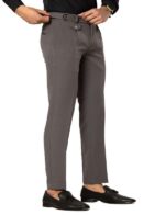 KEDY Men's Gurkha Trousers (24003 Dark Grey) - Stretchable Comfort for Modern Style