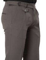 KEDY Men's Gurkha Trousers (24003 Dark Grey) - Stretchable Comfort for Modern Style