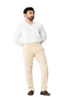 KEDY Men's Gurkha Trousers (Cream) - Refined Casual Style