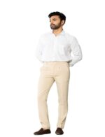 KEDY Men's Gurkha Trousers (Cream) - Refined Casual Style