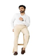 KEDY Men's Gurkha Trousers (Cream) - Refined Casual Style