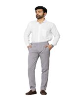 KEDY Men's Gurkha Trousers (Light Grey Style 2) - Versatile Comfort with Classic Adjustability