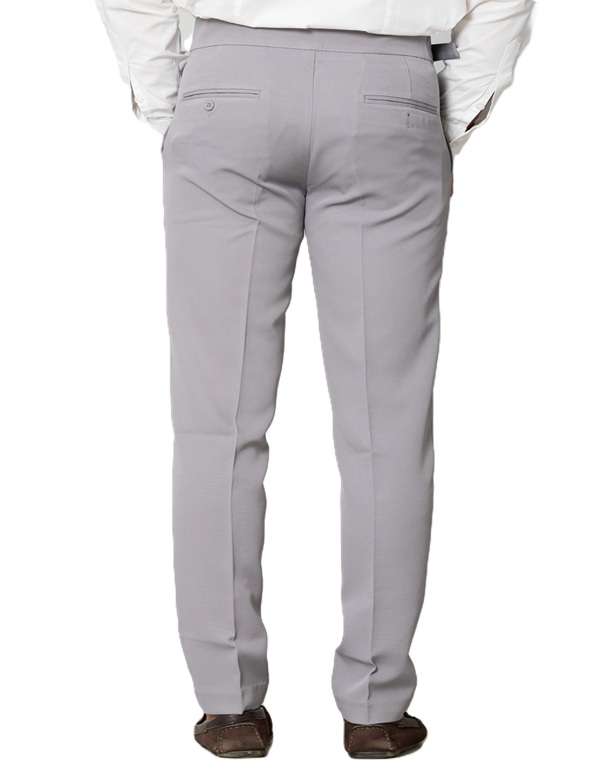 KEDY Men's Gurkha Trousers (Light Grey Style 2) - Versatile Comfort with Classic Adjustability