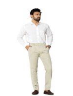 KEDY Men's Gurkha Trousers (Beige) - Tailored Classic Fit