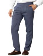 KEDY Men's Gurkha Trousers (Dark Grey) - Modern Tailored Look