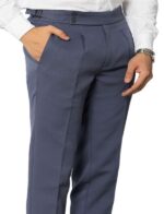 KEDY Men's Gurkha Trousers (Dark Grey) - Modern Tailored Look