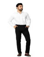 KEDY Men's Gurkha Trousers (Black Style 2) - Elegant Comfort with Adjustable Waist