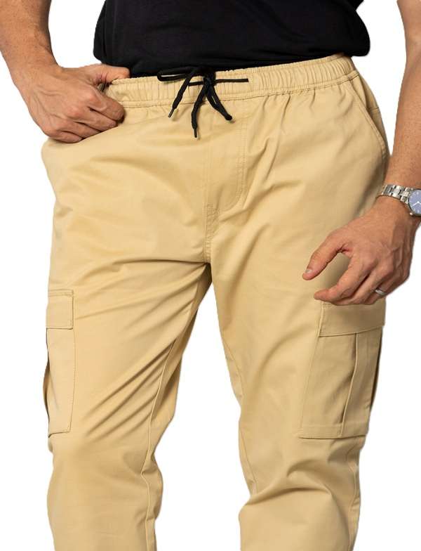 KEDY Men's Jogger (Cream) – Casual Wear with a Soft Touch