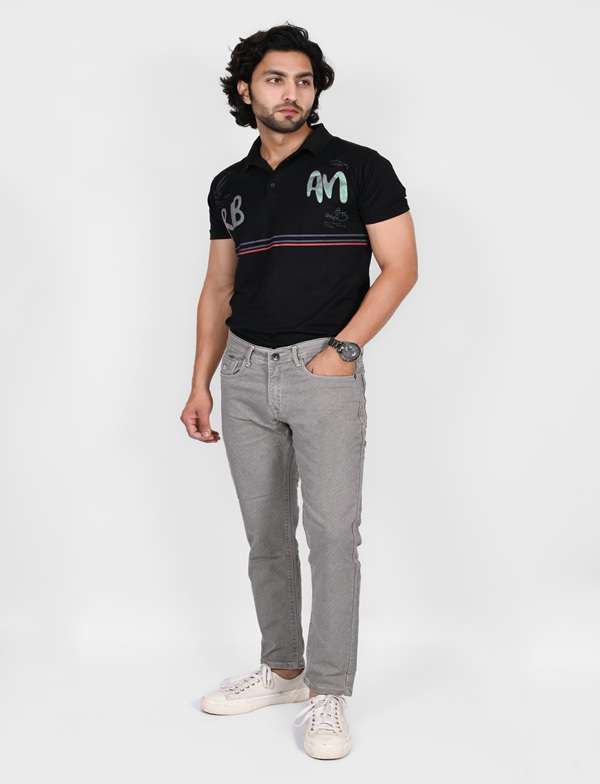 KEDY Men's Light Grey Jeans - Sleek Design with Versatile Comfort