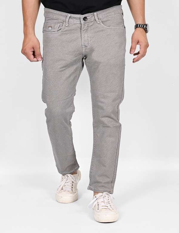 KEDY Men's Light Grey Jeans - Sleek Design with Versatile Comfort