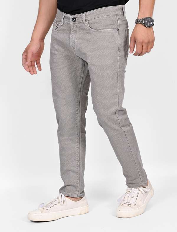 KEDY Men's Light Grey Jeans - Sleek Design with Versatile Comfort