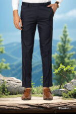 KEDY Men's Flexi Trousers (Navy Blue) - Timeless Comfort with Flexibility