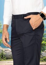 KEDY Men's Flexi Trousers (Navy Blue) - Timeless Comfort with Flexibility