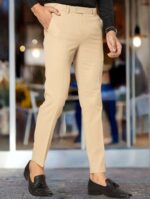 KEDY Men's Flexi Trousers (Khaki) - Versatile and Comfortable Design