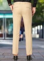 KEDY Men's Flexi Trousers (Khaki) - Versatile and Comfortable Design