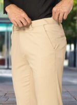 KEDY Men's Flexi Trousers (Khaki) - Versatile and Comfortable Design