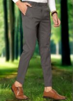 KEDY Men's Flexi Trousers (Dark Grey) - Tailored Stretch for Modern Look