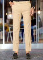 KEDY Men's Flexi Trousers (Khaki) - Versatile and Comfortable Design