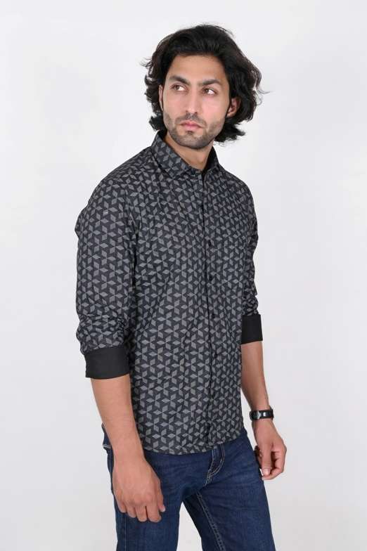 KEDY MEN'S SHIRT - SLEEK BLACK