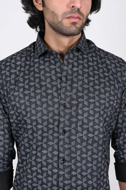 KEDY MEN'S SHIRT - SLEEK BLACK