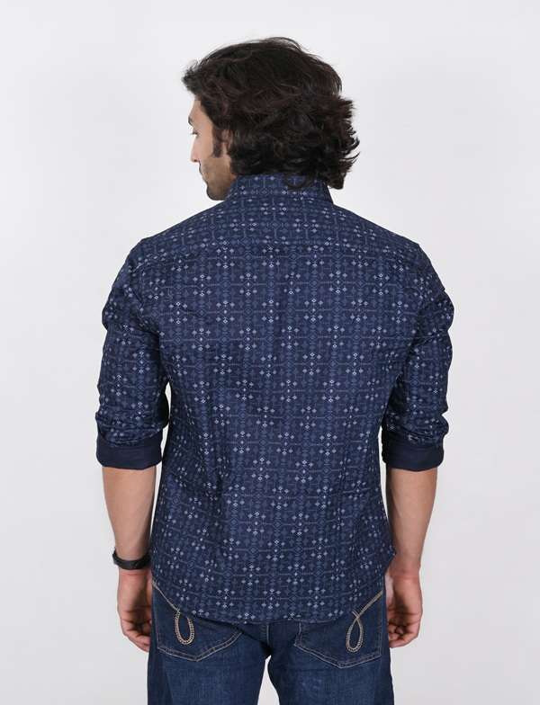 KEDY MEN'S SHIRT - SOLID BLUE